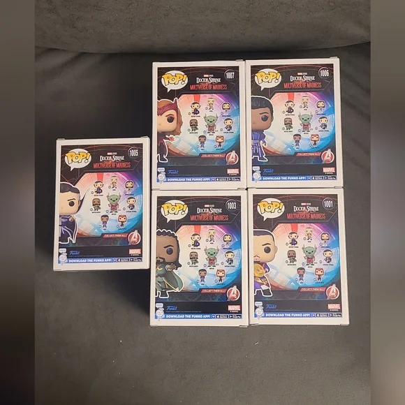 Set of 5 Funko Pop! Doctor Strange in the Multiverse of Madness Movie Marvel - Picture 2 of 6